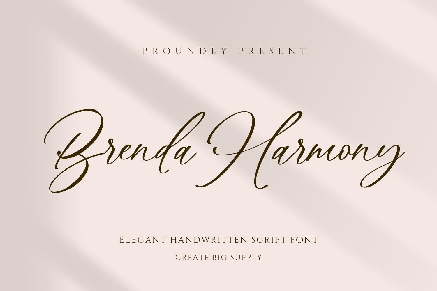 Brenda Harmony Font preview