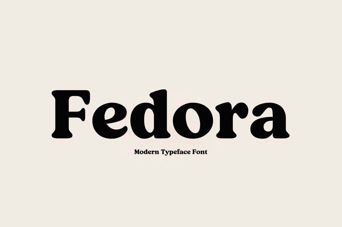 Fedora Font preview