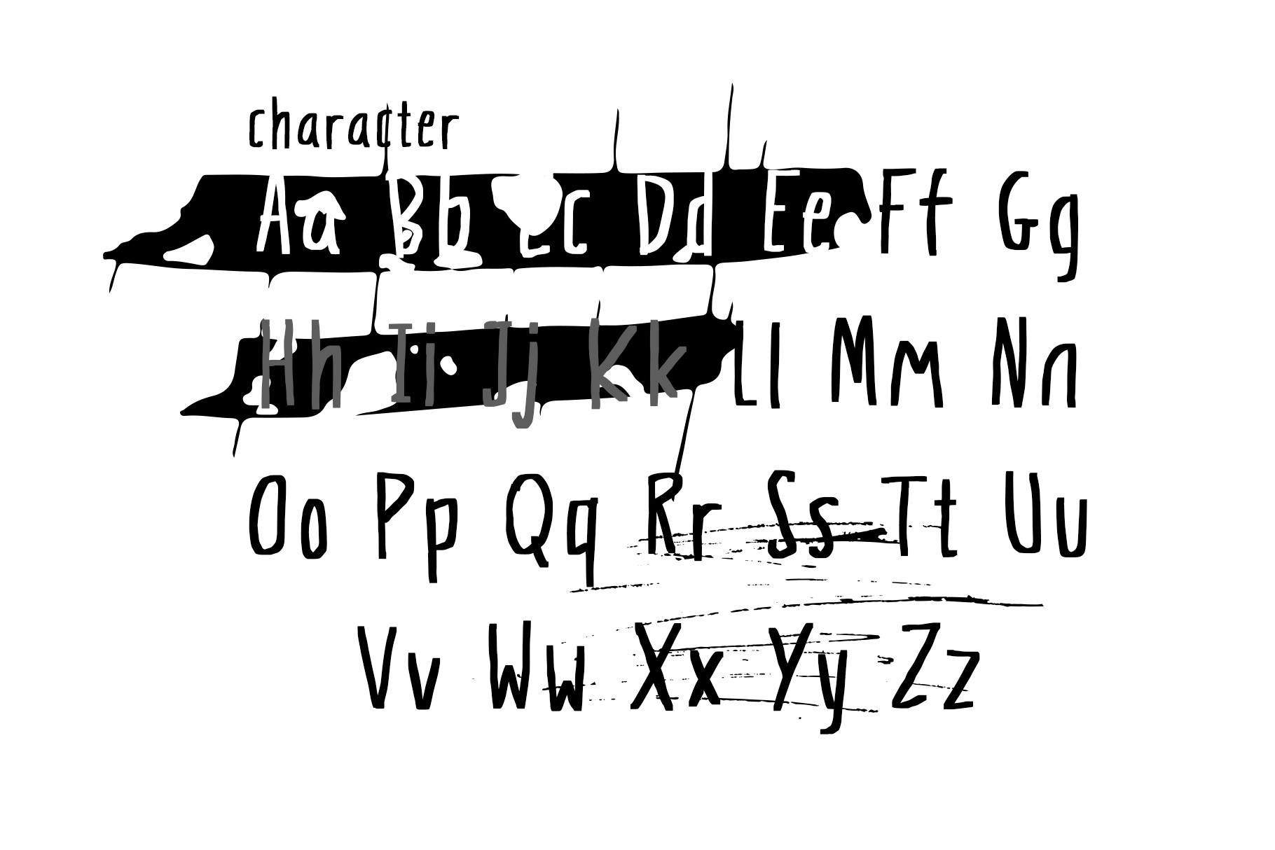 Stiff Note Regular Font preview