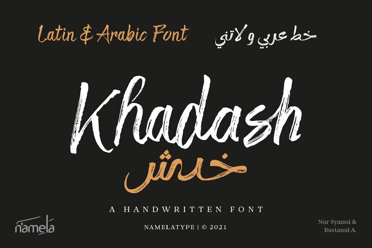 Khadash Font preview