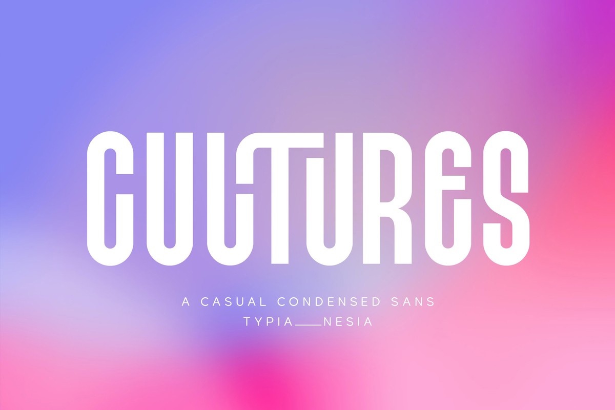Cultures Font preview