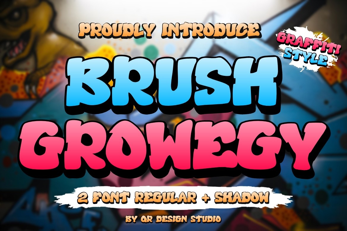 Brush Growegy Regular Font preview