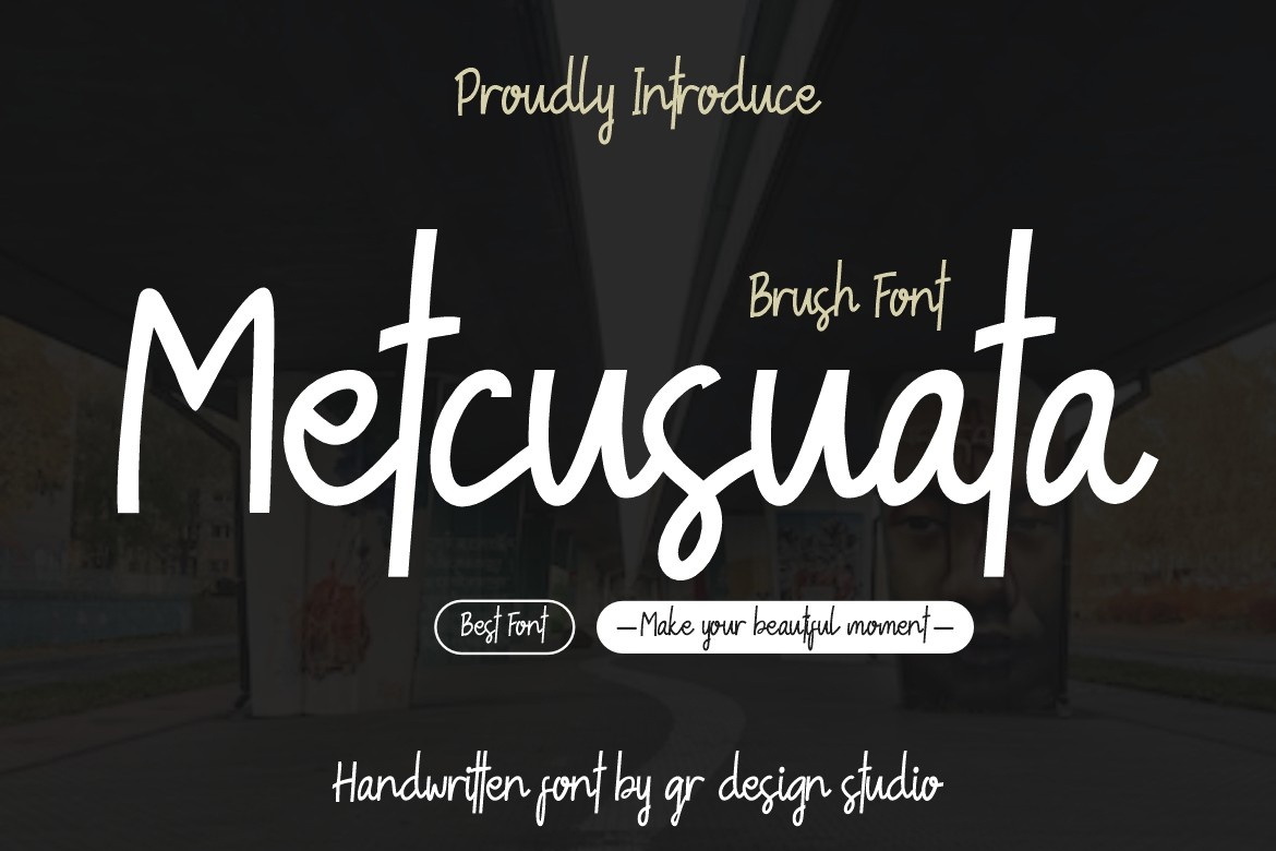 Metcusuata Font preview