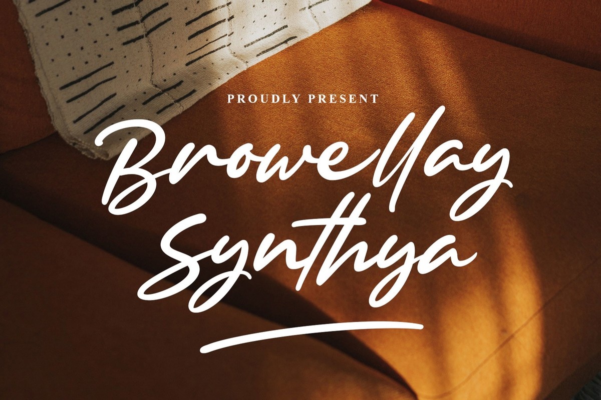 Browellay Synthya Font preview
