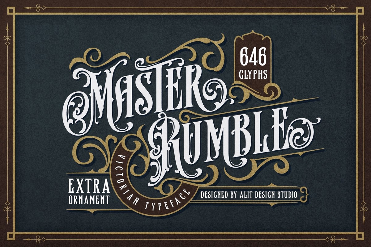 Master Rumble Regular Font preview