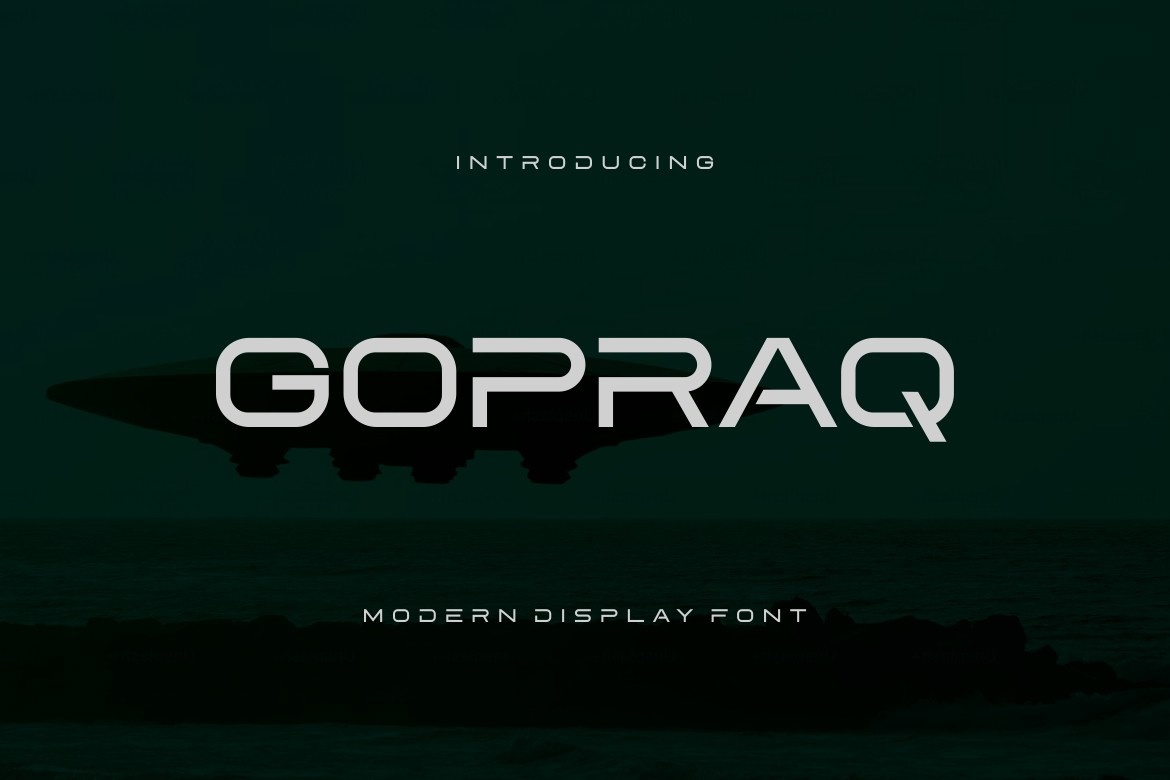 Gopraq Font preview