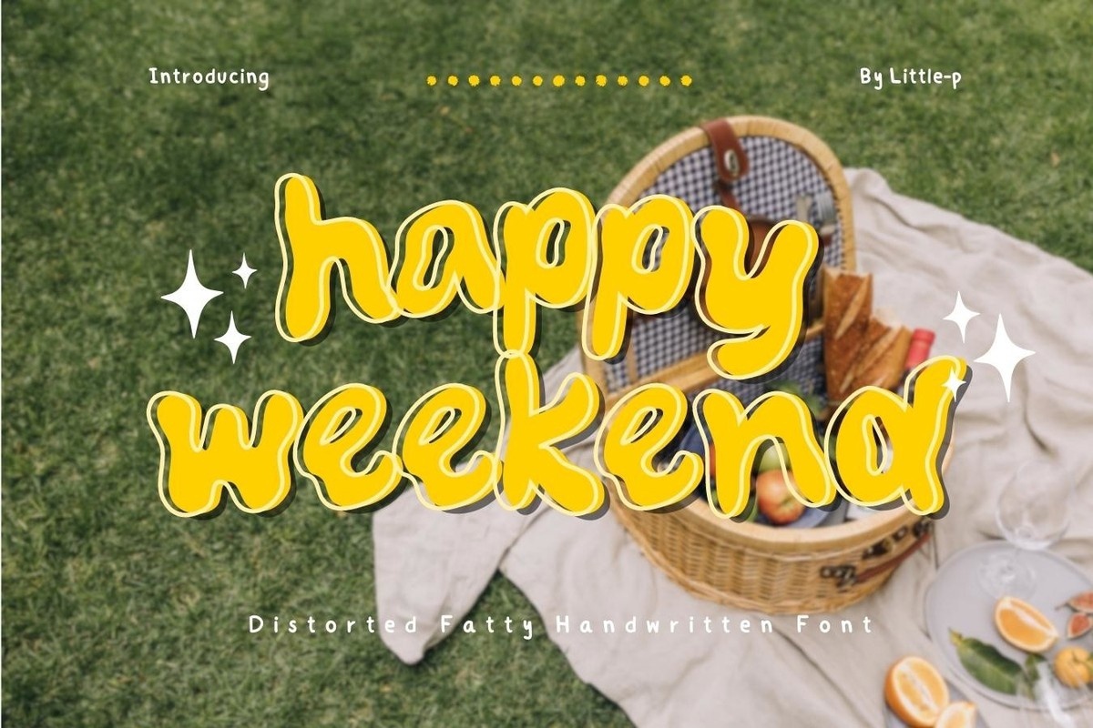 Happy Weekend Regular Font preview
