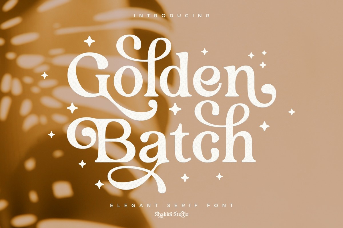 Golden Batch Font preview