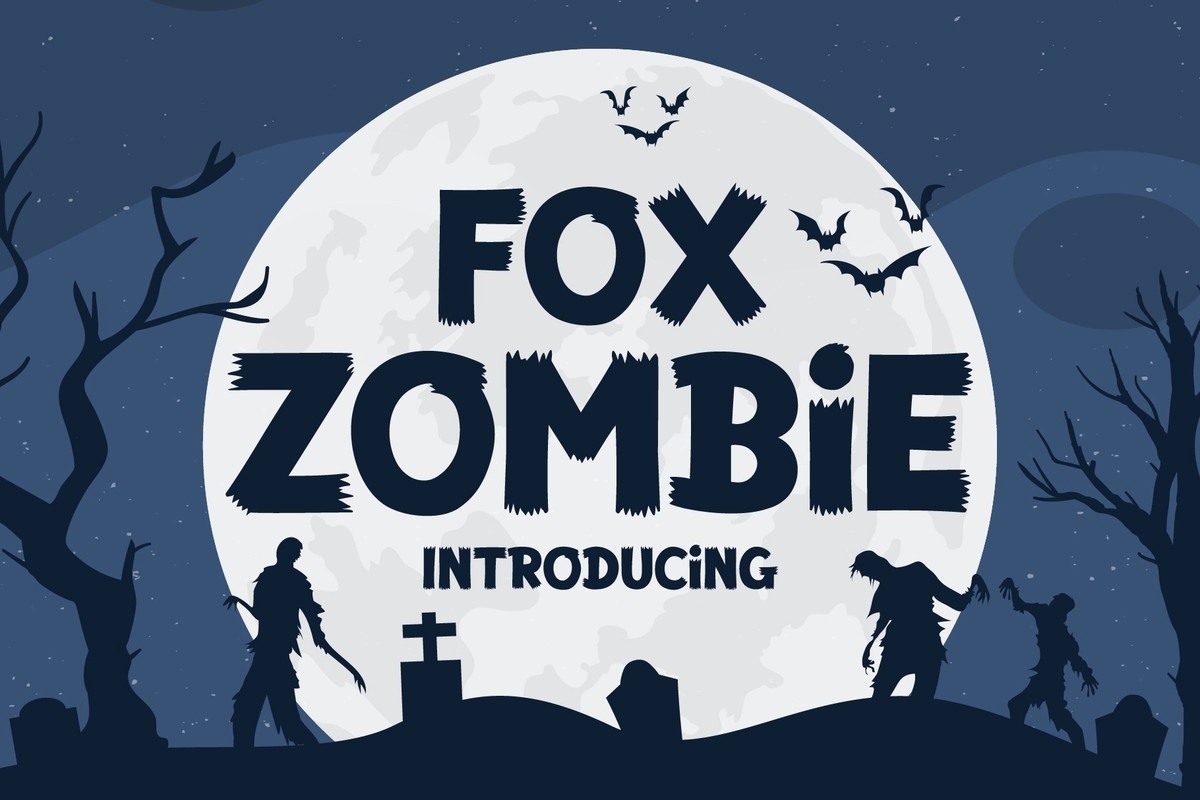 Fox Zombie Font preview
