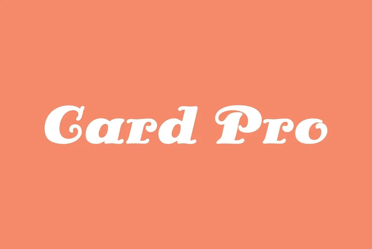 Card Pro Light Italic Font preview