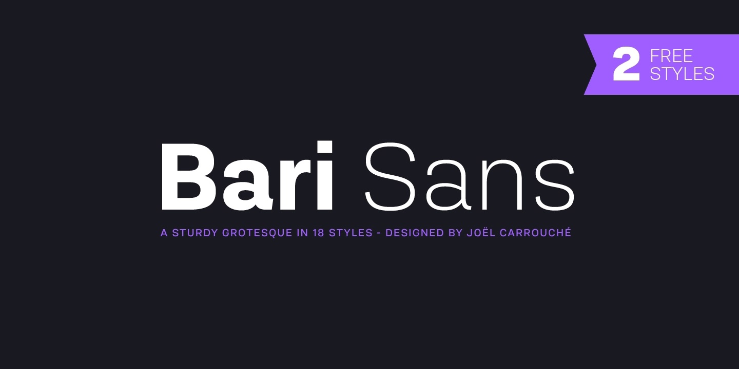 Bari Sans Semi Bold Font preview