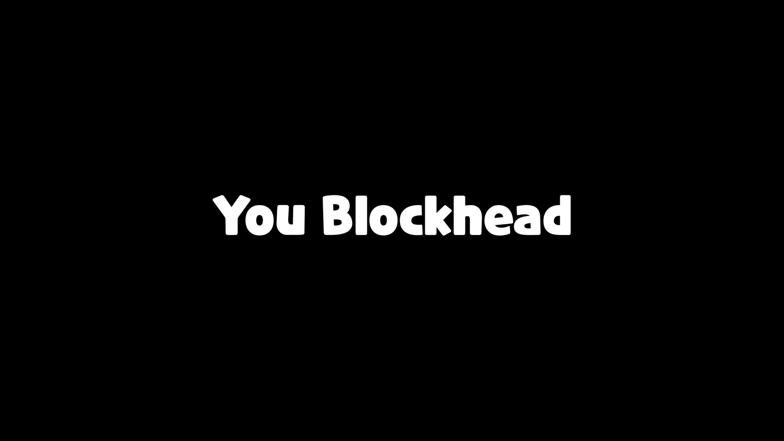 You Blockhead Open Font preview