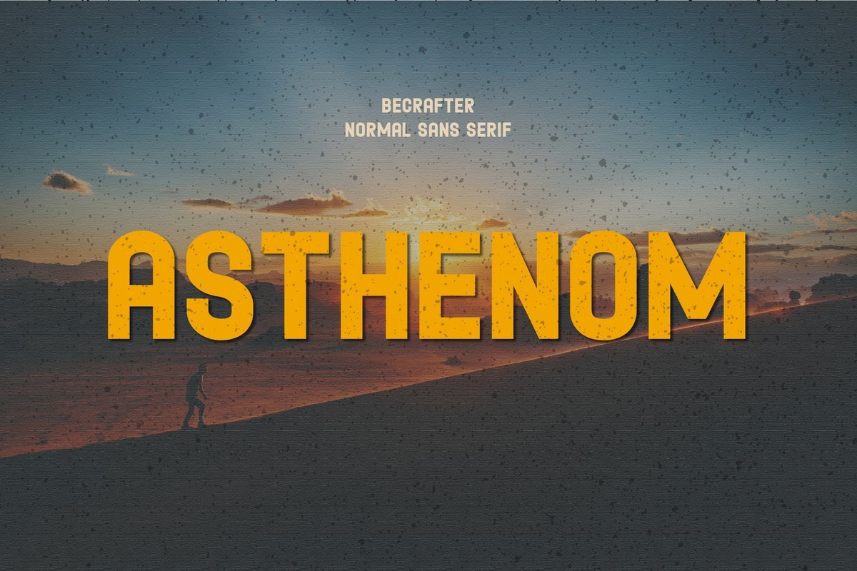 Asthenom Font preview