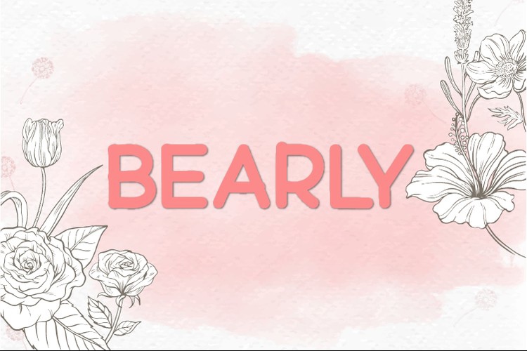 Bearly Font preview