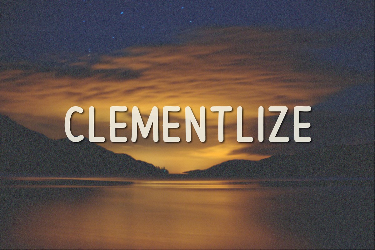 Clementlize Font preview