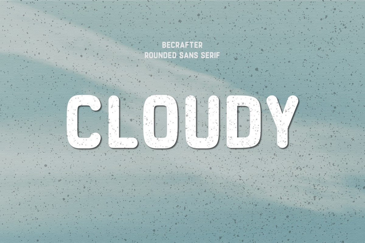 Cloudy Rounded Regular Font preview