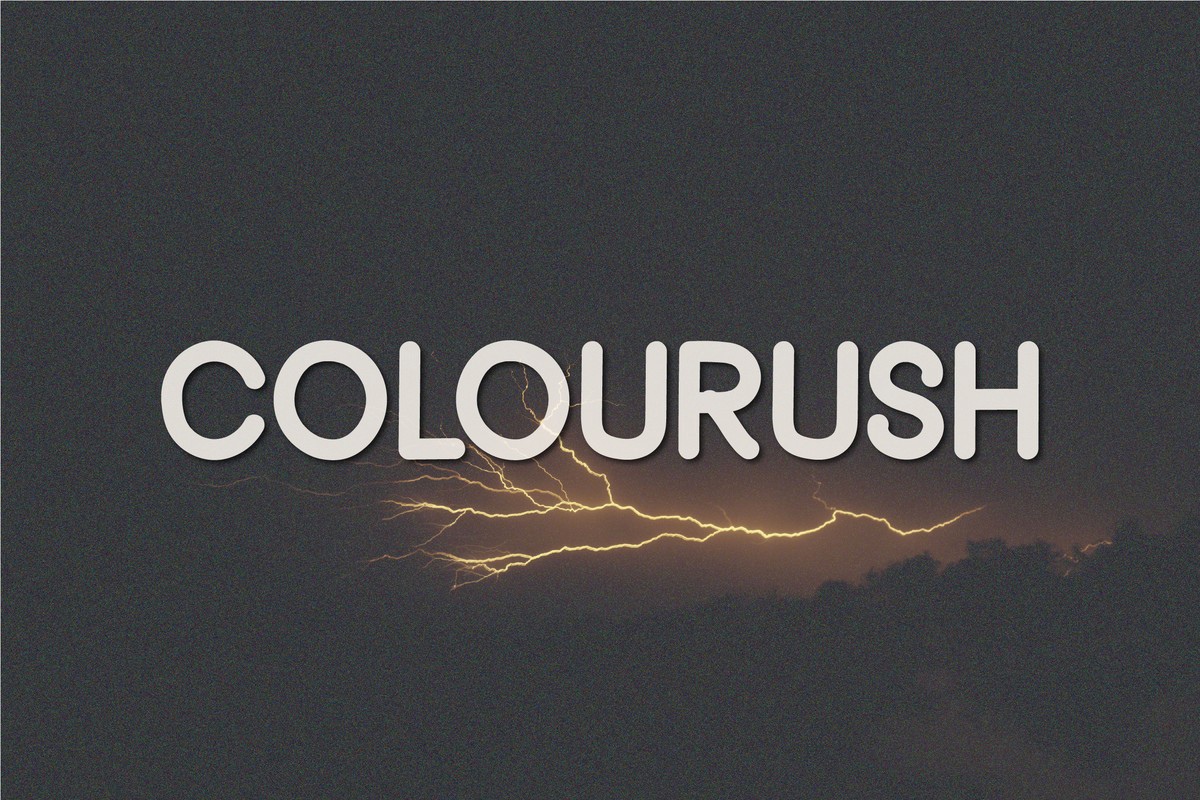 Colourush Font preview