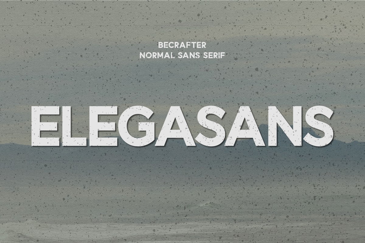 Elegasans Font preview