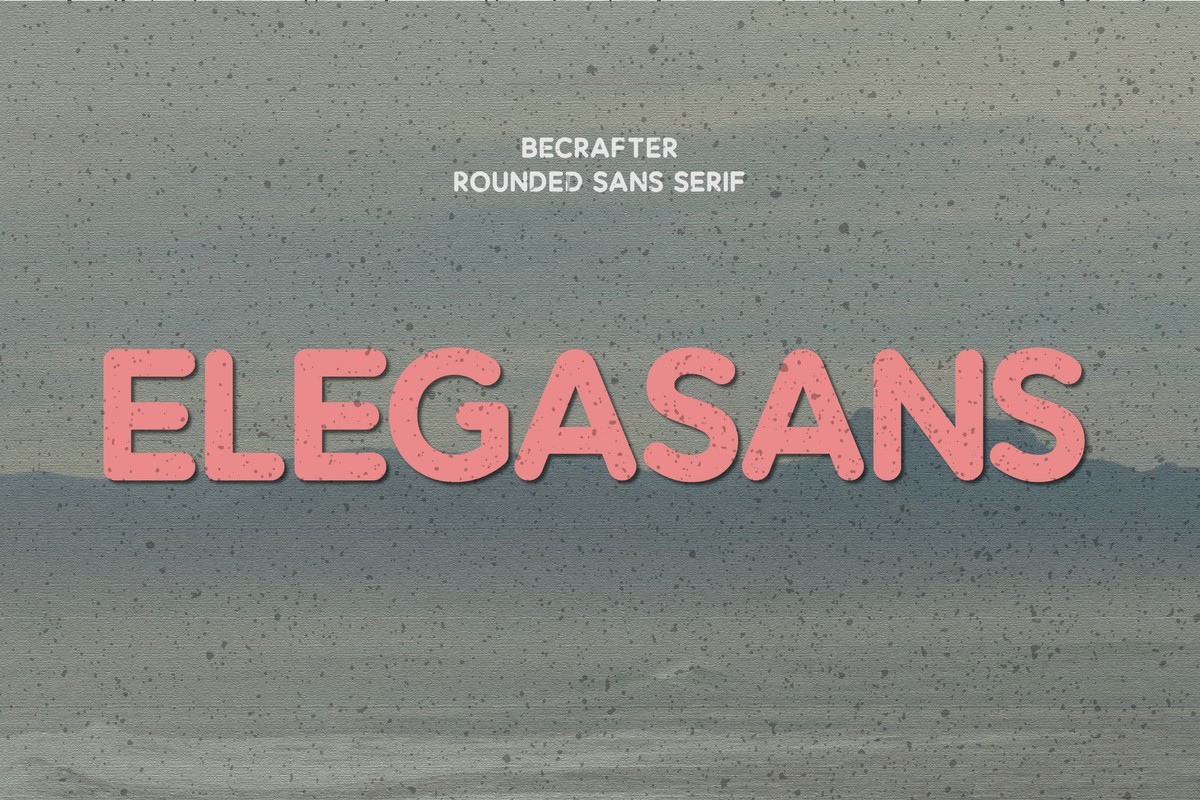 Elegasans Rounded Font preview