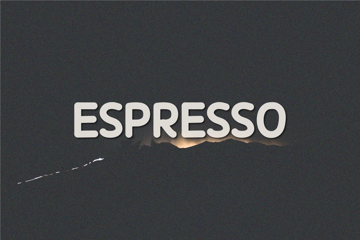Espresso Font preview