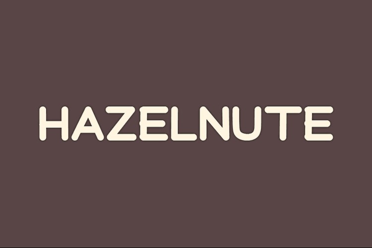 Hazelnute Font preview