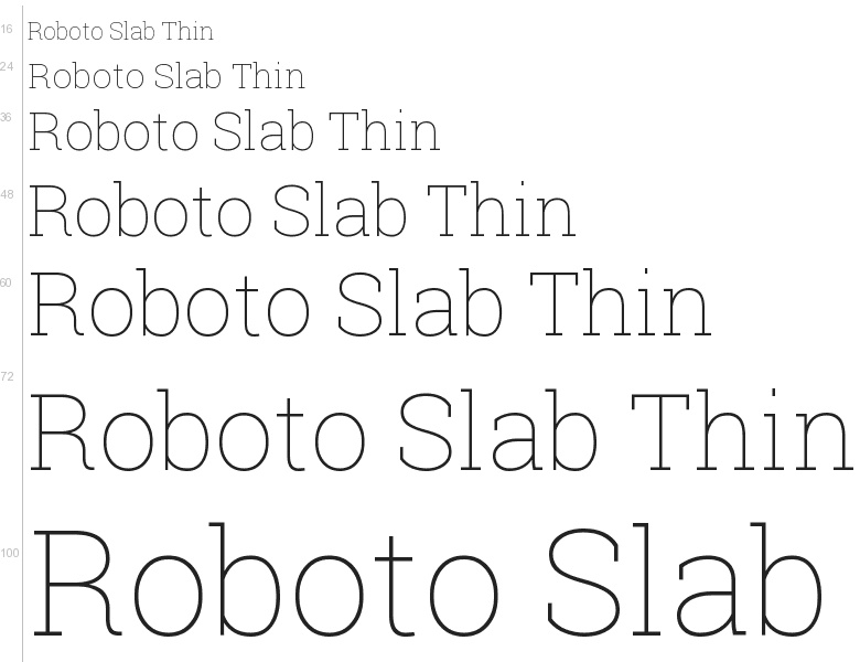Roboto Slab Regular Font preview