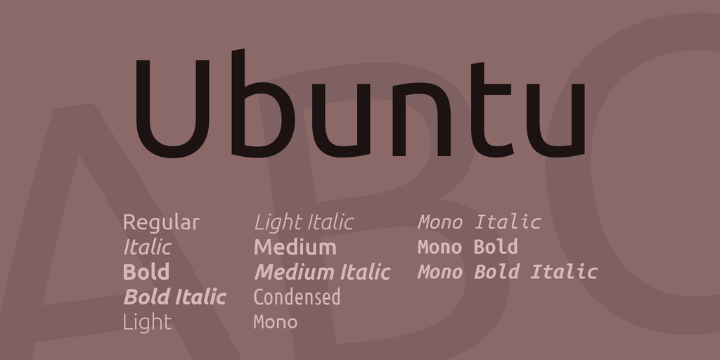 Ubuntu Regular Font preview