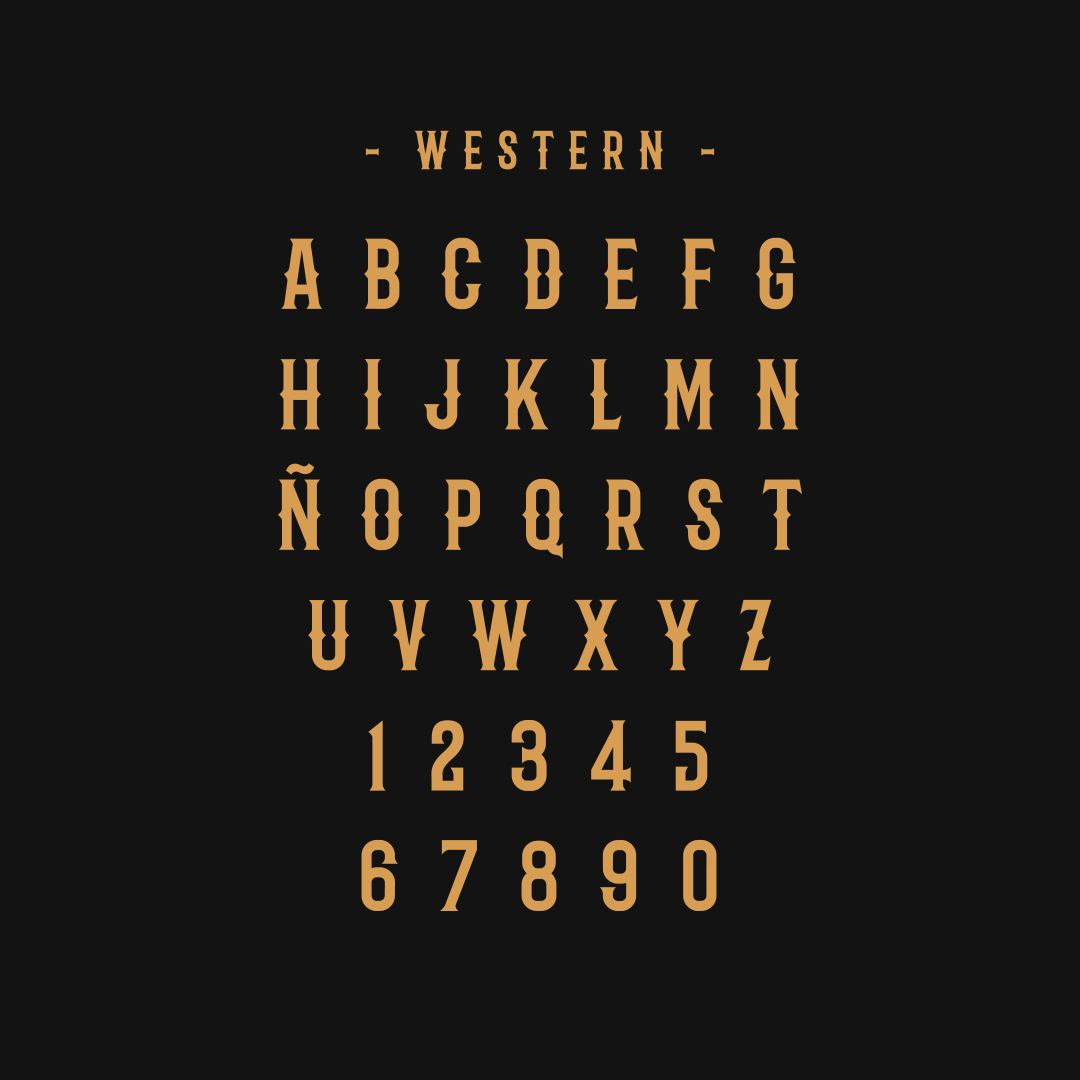 Barbaro Western Font preview