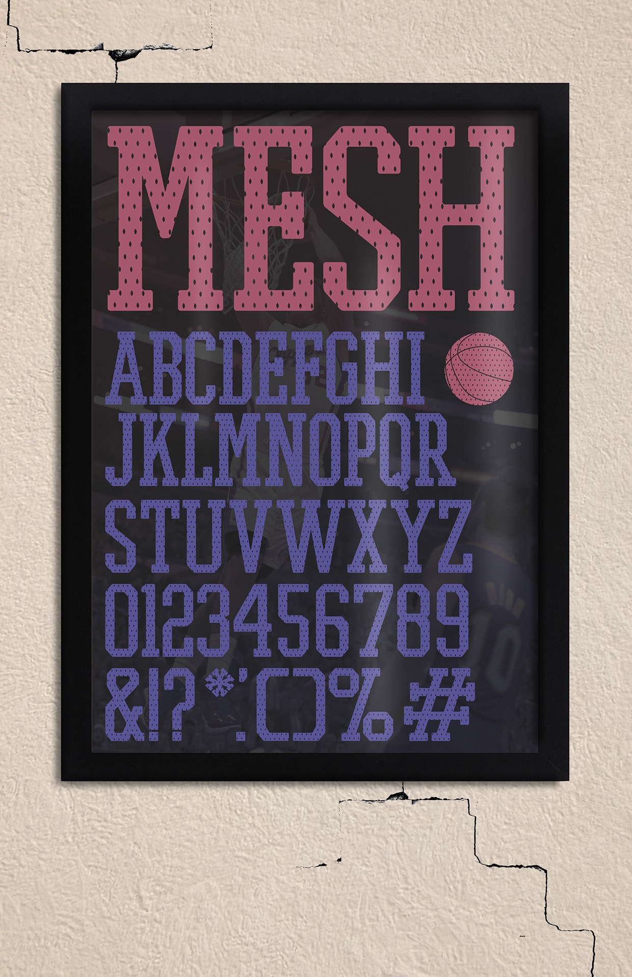 Promesh Mesh Regular Font preview