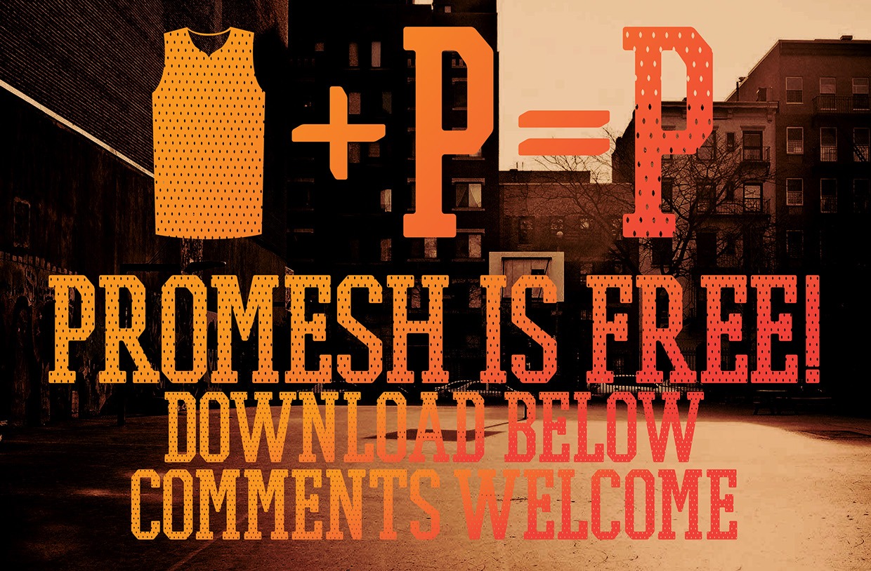 Promesh Mesh Regular Font preview