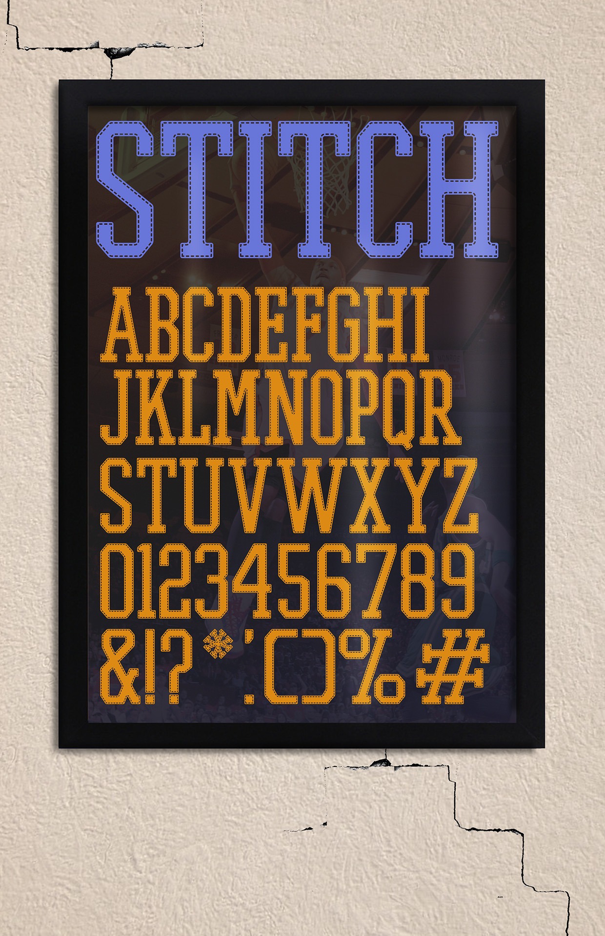 Promesh Stitch Regular Font preview