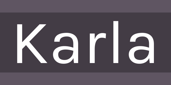 Karla Bold Italic Font preview