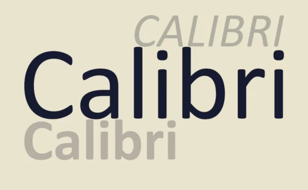 Calibri Font preview