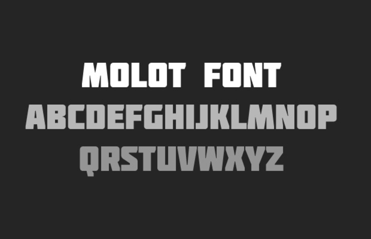 Molot Bold Font preview