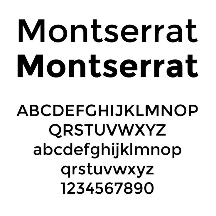 Montserrat Black Font preview
