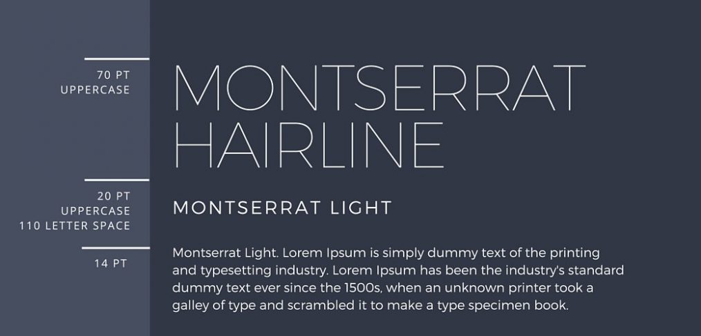 Montserrat Medium Font preview
