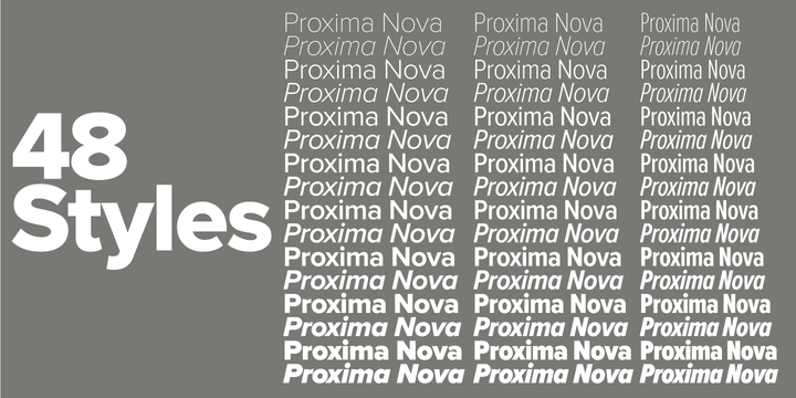 Proxima Nova Extrabold Italic Font preview