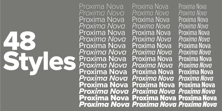 Proxima Nova Condensed Black Italic Font preview