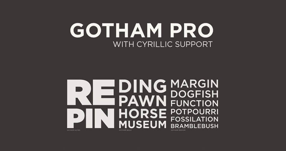Gotham Pro Font preview