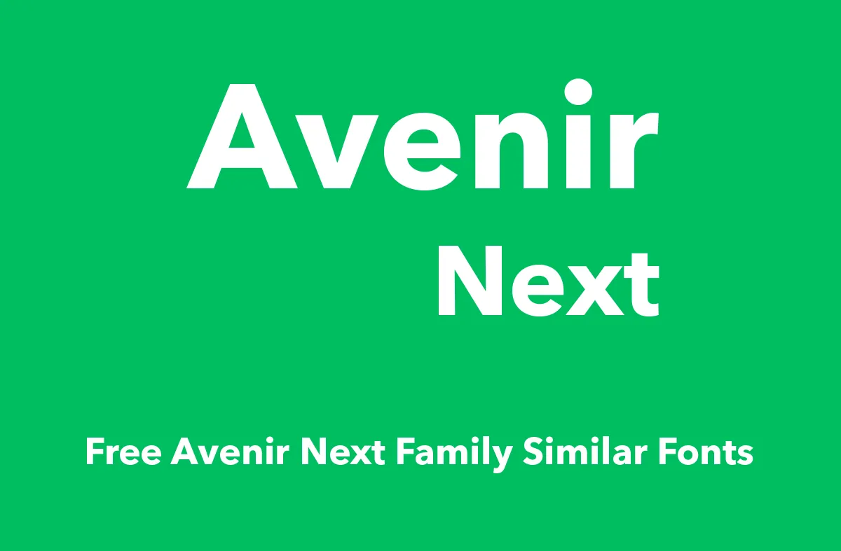 Avenir Next Heavy Font preview