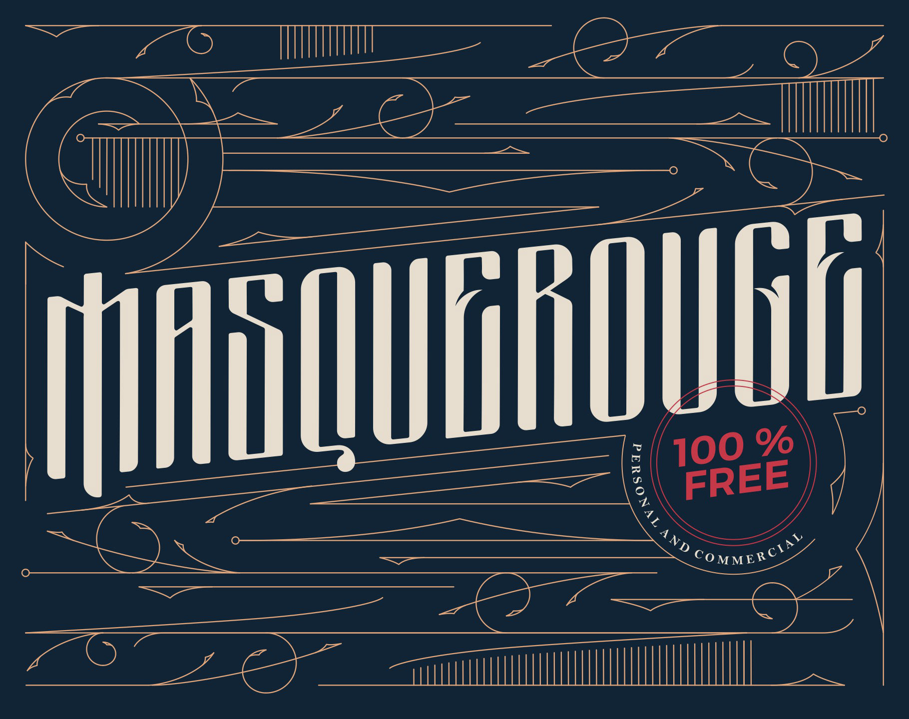 Masquerouge Font preview