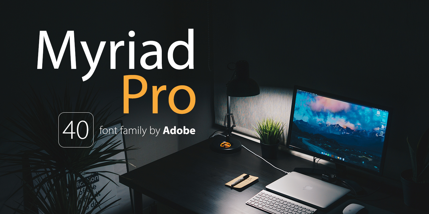 Myriad Pro Font preview