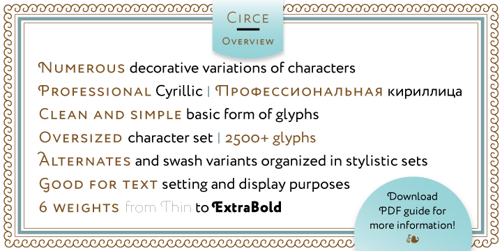 Circe Bold Font preview