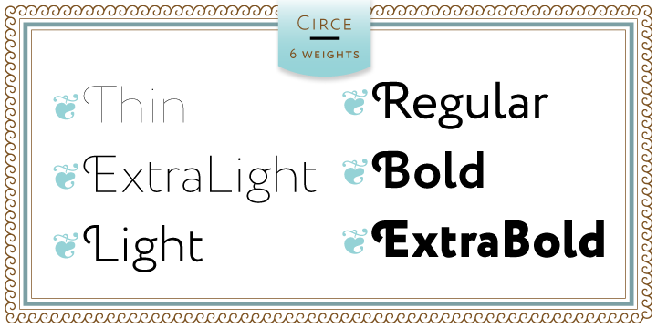Circe ExtraBold Font preview