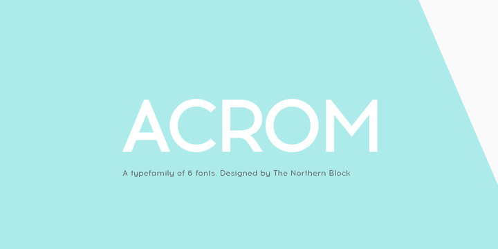 Acrom Extra Bold Font preview