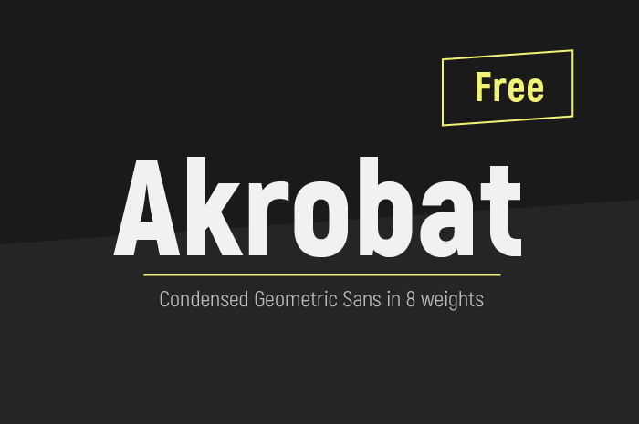 Akrobat Font preview