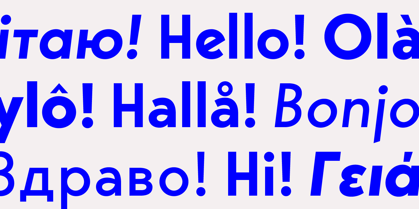Bergen Sans Bold Italic Font preview