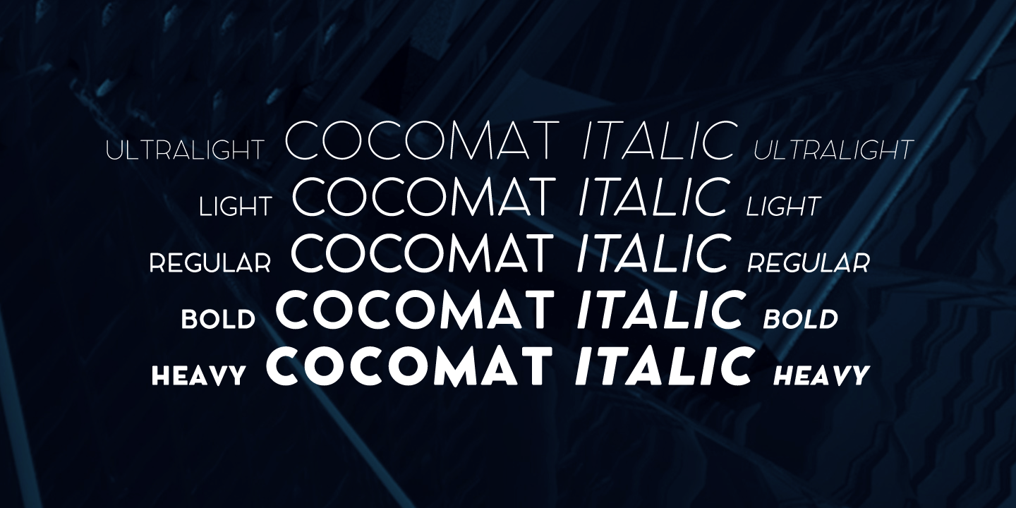 Cocomat Heavy Font preview