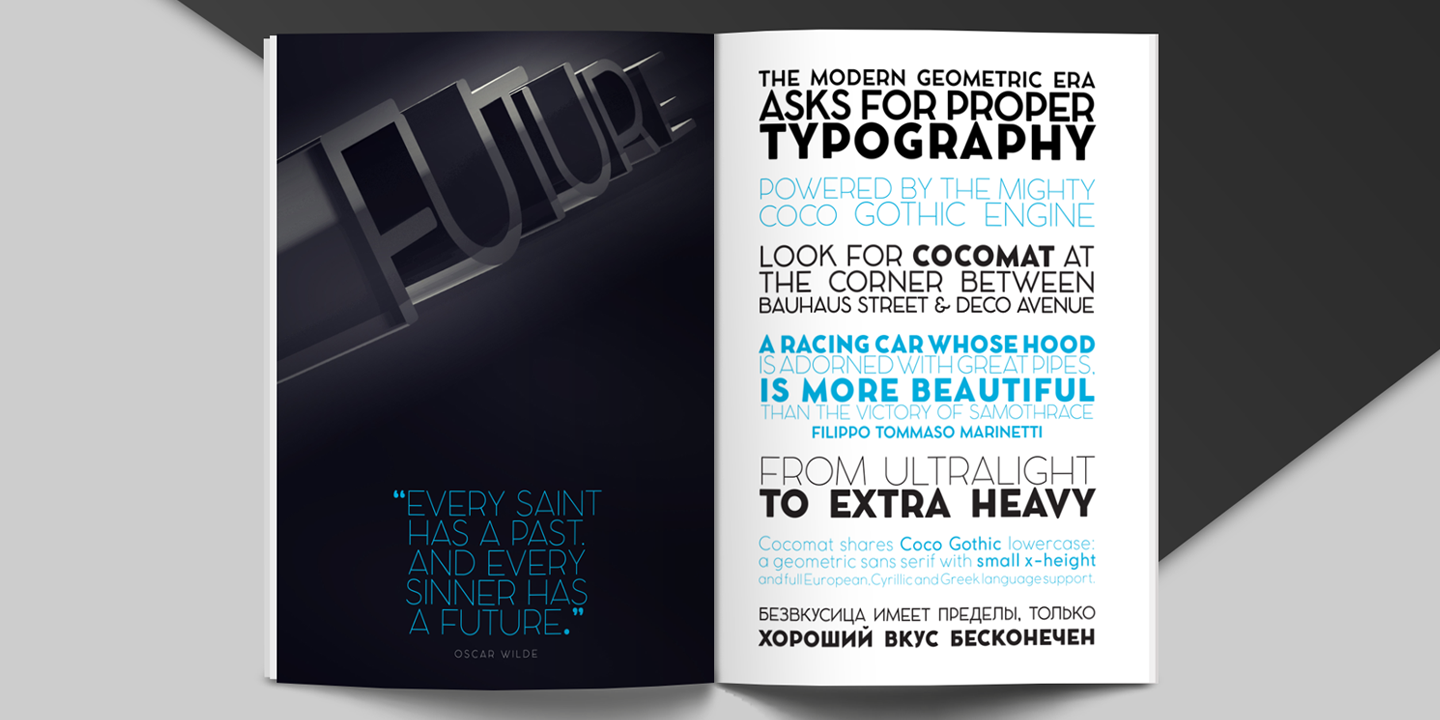 Cocomat Bold Italic Font preview