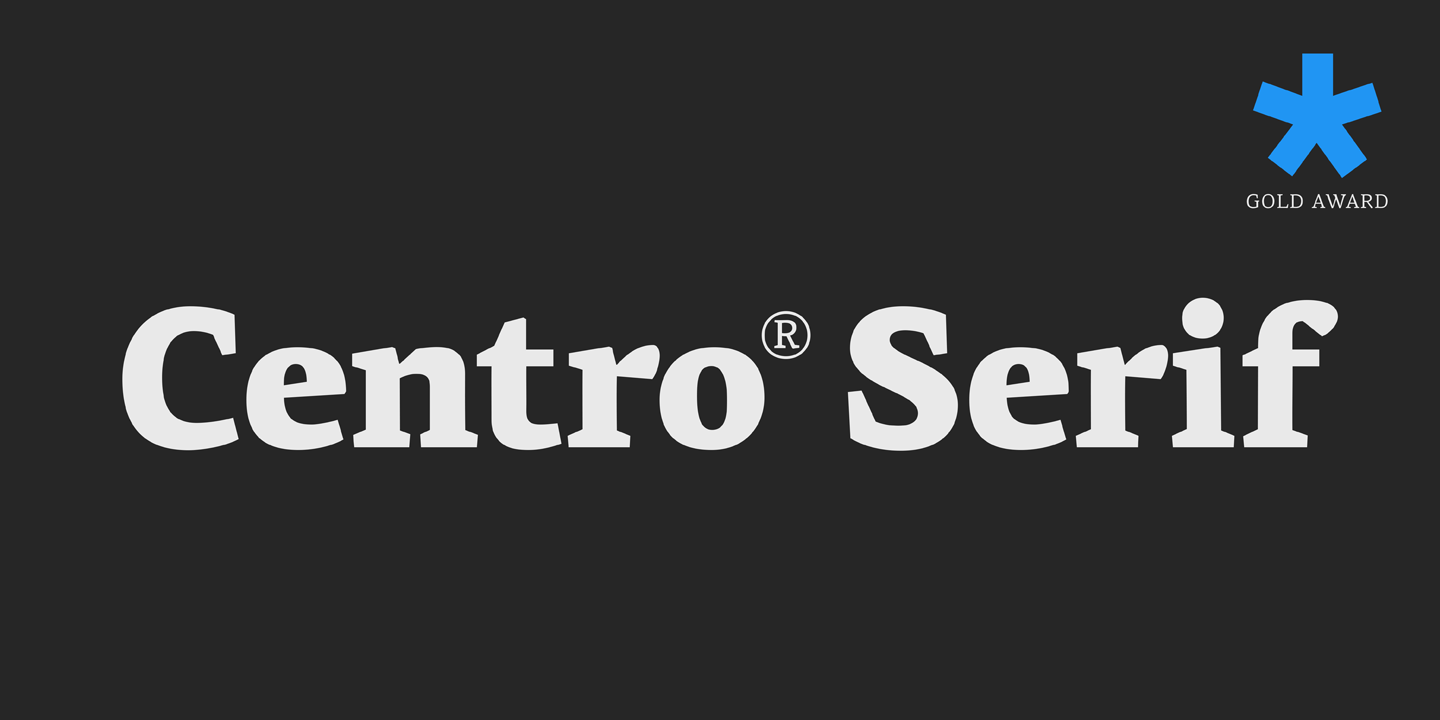 PF Centro Serif Pro Font preview